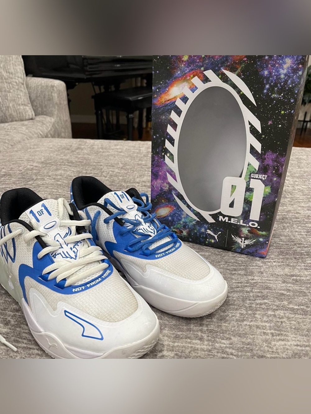 Puma White-blueazing lamelo balls